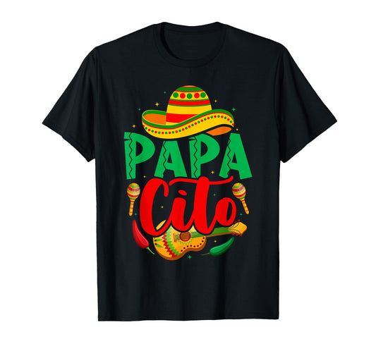 Papacito Mamacita Cinco de Mayo Funny Couple Matching Fiesta T-Shirt
