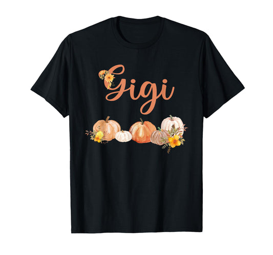 Gigi of Little Pumpkin First Birthday Autumn Pumpkin T-Shirt