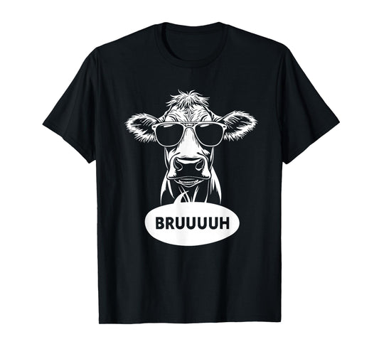 BRUH cow Funny cow Lover BRUUUH Meme Saying Slang T-Shirt