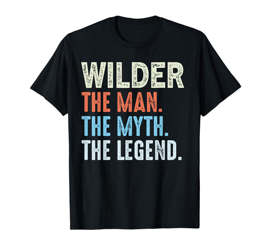 Wilder The Legend Name Personalized Cute Idea Men Vintage T-Shirt