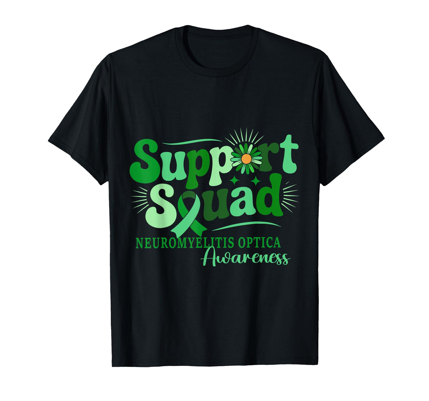 Support Squad Neuromyelitis Optica Awareness Ribbon T-Shirt