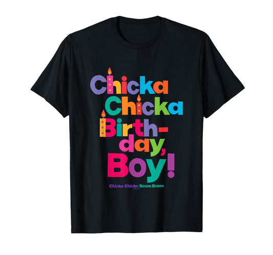 Chicka Chicka Boom Boom Happy Birthday Chicka Boy! Big Logo T-Shirt