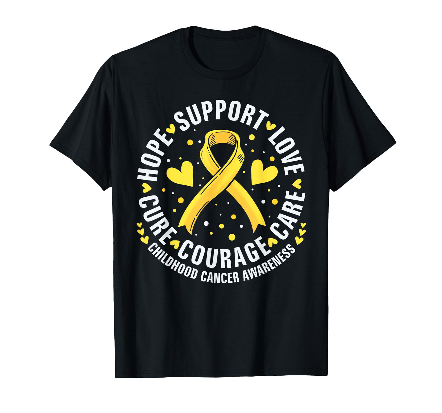 Childhood Cancer Support Family Childhood Cancer Awareness T-Shirt