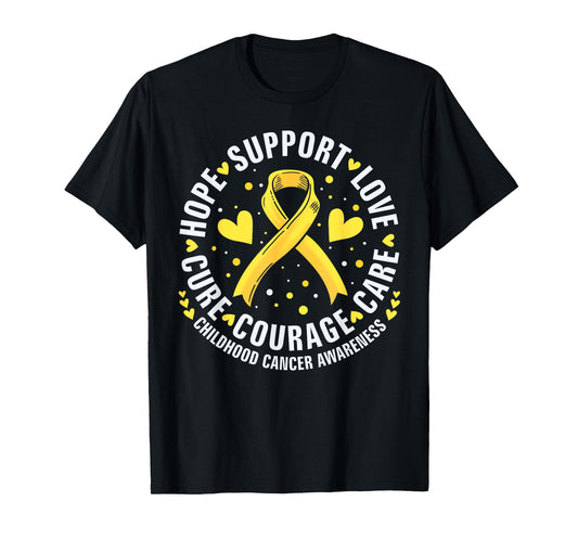 Childhood Cancer Support Family Childhood Cancer Awareness T-Shirt