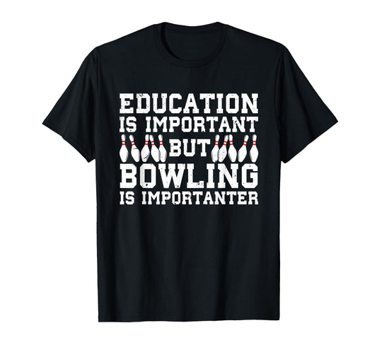 Bowling Art For Men Women Bowling Lover Pin Target Bowlers T-Shirt