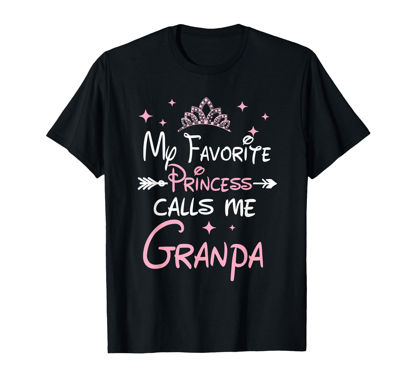 My Favorite Princess Calls Grandpa Birthday Girl Kid Family T-Shirt