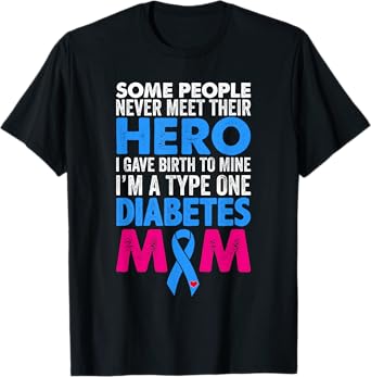 Type 1 Diabetes Mom Mother T1D Diabetic Awareness Women T-Shirt