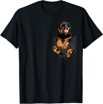 Funny Rottweiler in Your Pocket for Rott, Rottie Lovers T-Shirt