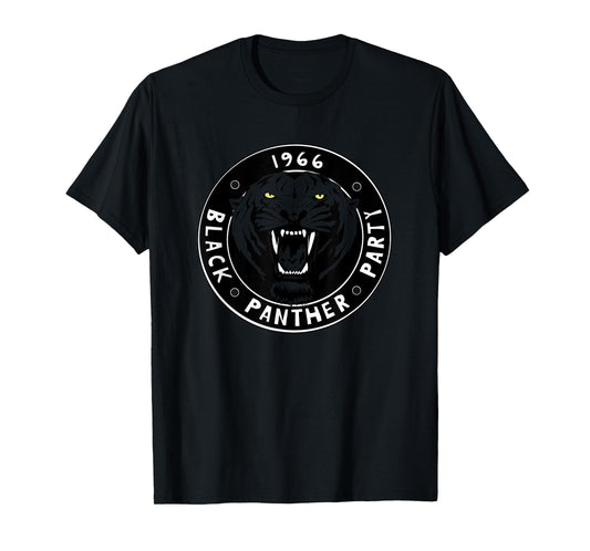 Vintage Black History Panther Party Logo 1966 T-Shirt