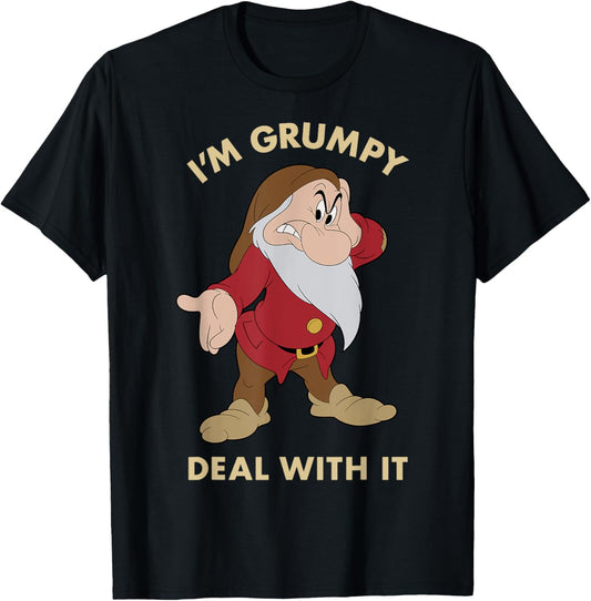 Disney Snow White I'm Grumpy Deal With It Portrait T-Shirt