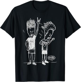 Beavis and Butt-Head Head Bang Sketch T-Shirt