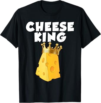Funny Cheese Design For Men Boys Dairy Food Cheese Lover T-Shirt