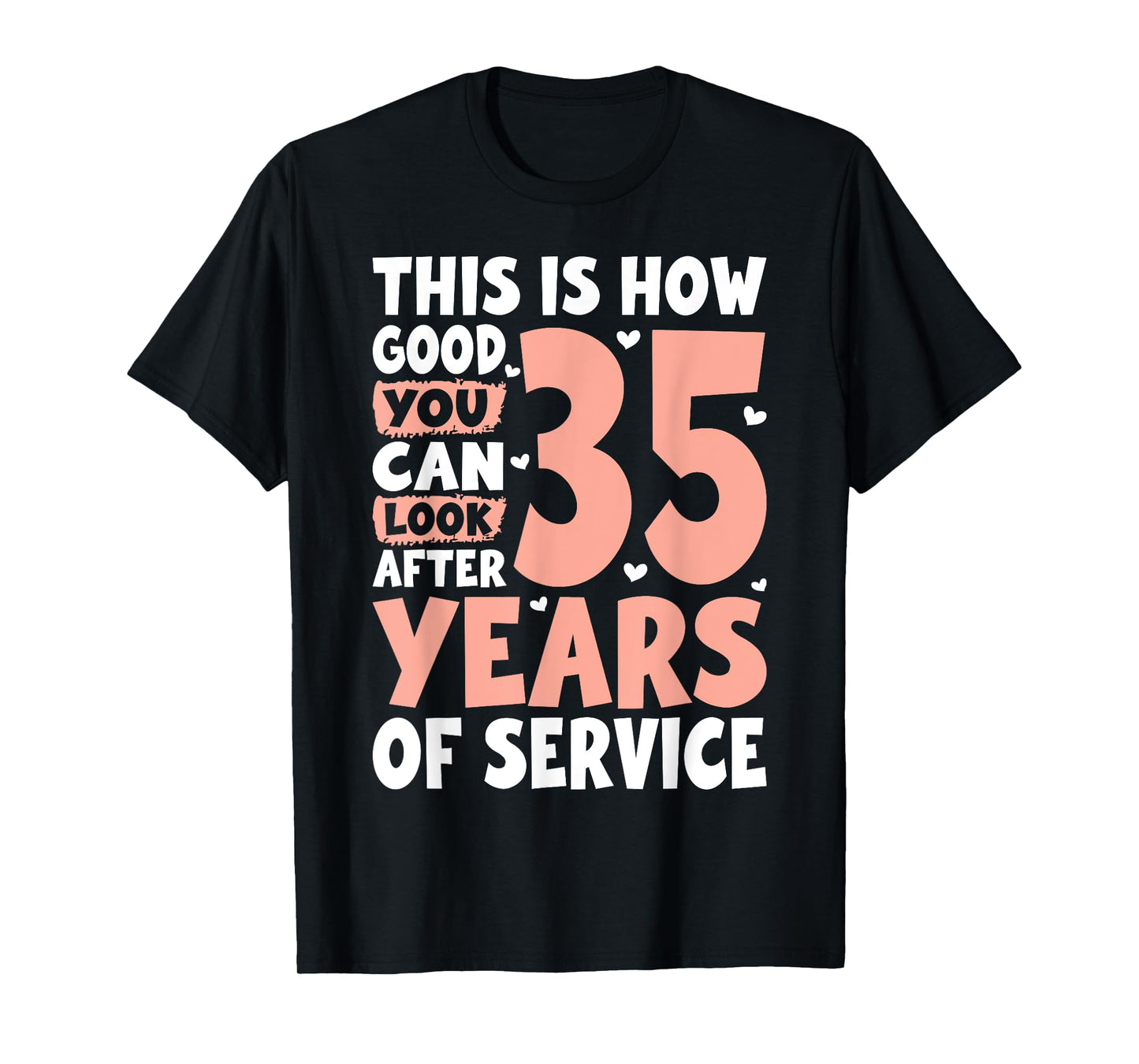 Service Anniversary 35 Years of Work Colleague T-Shirt
