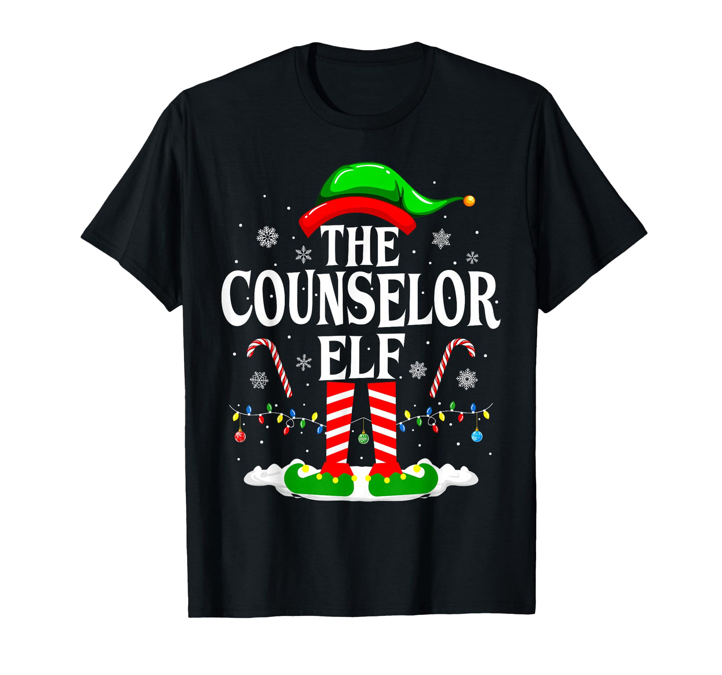 The Counselor Elf Cool Counselor Christmas School Counselor T-Shirt