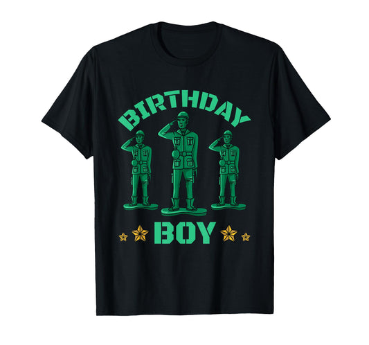 Funny Army Party Decorations Camo Birthday Boy Gift Men Kids T-Shirt