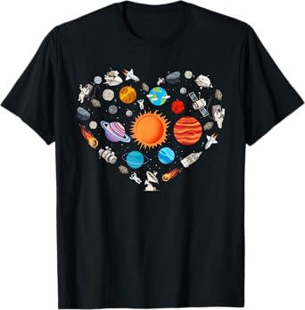 Best Planet Design For Men Women Kids Outer Space Astronaut T-Shirt