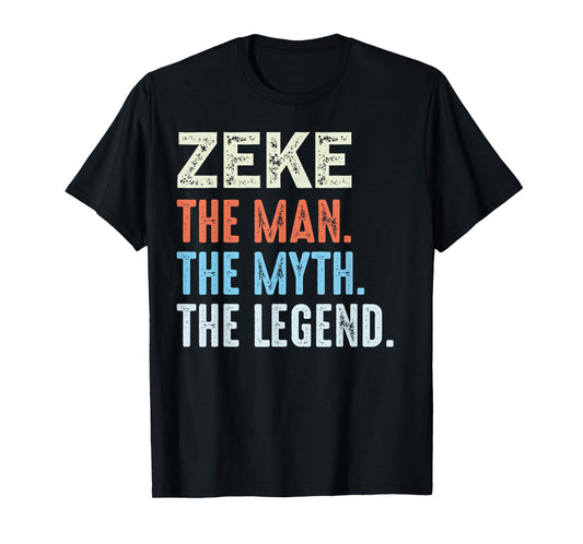 Zeke The Legend Name Personalized Cute Idea Men Vintage Zeke T-Shirt
