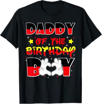 Daddy Of The Birthday Boy Shirt Family Matching Funny B-day T-Shirt