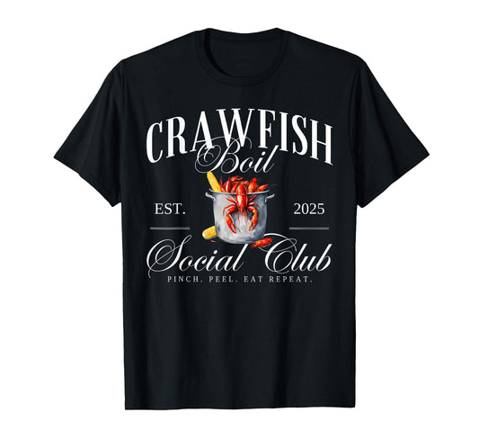 Crawfish Boil Social Club Cajun Seafood Festival Season T-Shirt