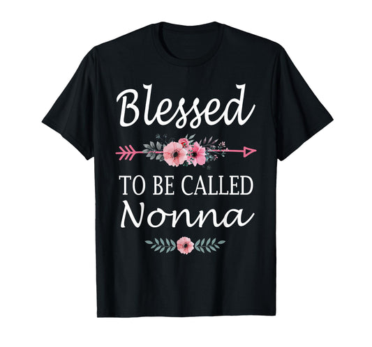 Blessed To Be Called Nonna Floral Mother's Day T-Shirt