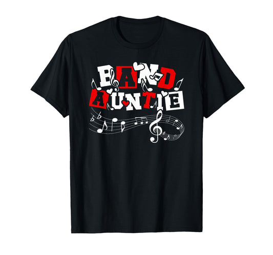 Band Auntie Proud Marching Band Aunt T-Shirt