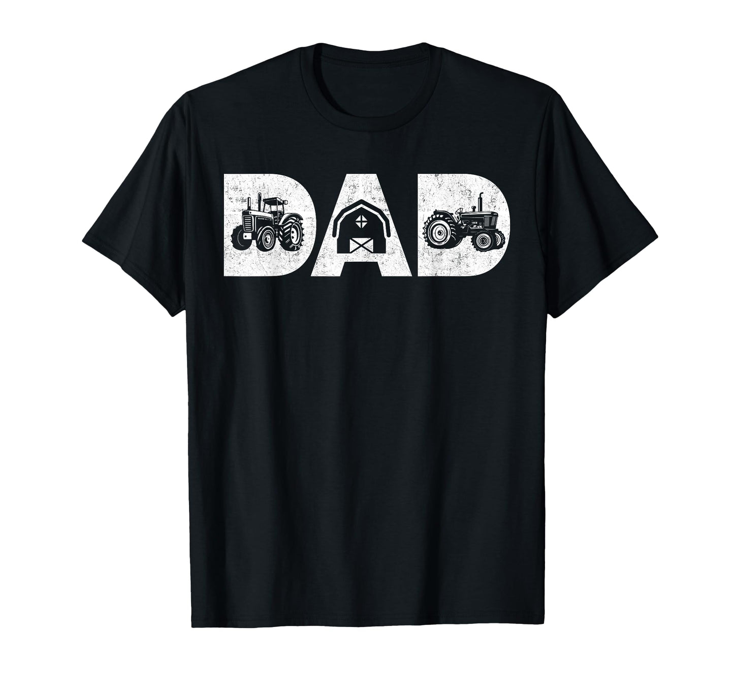 Mens Vintage Farming Father Farm Lover Farmer Daddy Tractor Dad T-Shirt