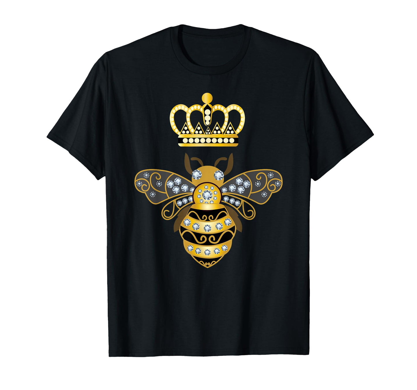 Queen Bee Crown Women Men Girls Honey Hive Beekeeping Bee T-Shirt