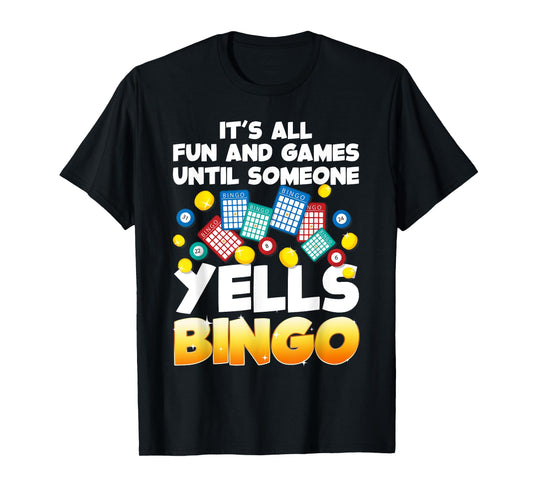 Best Bingo Novelty For Men Women Bingo Lover Bingo Player T-Shirt