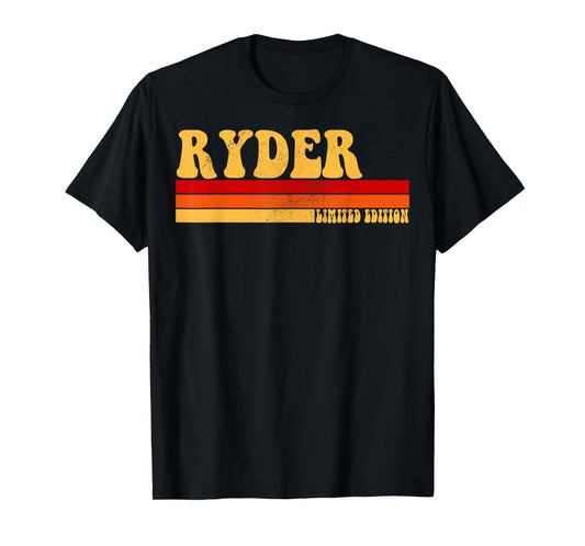 RYDER Name Personalized Idea Men Retro Vintage RYDER T-Shirt