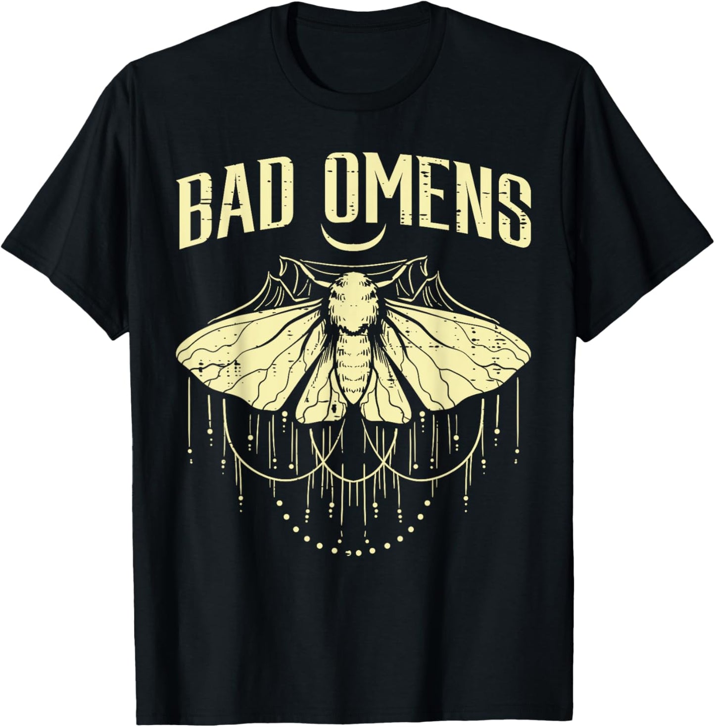 Moth Bad Omens Funny Myth Superstitions Women Men Kids Youth T-Shirt