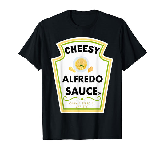 Cute Group Condiments Halloween Costume Cheesy Alfredo Sauce T-Shirt