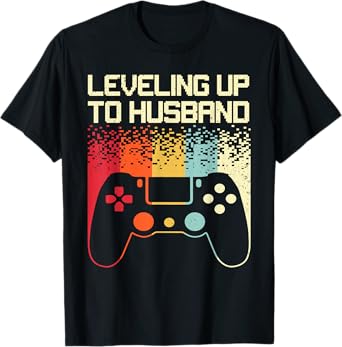 Cool Future Husband For Men Boys Groom To Be Bachelor Gamer T-Shirt