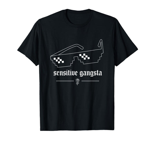 Funny Sarcastic Shirts for Men Sensitive Gangsta Dad Joke T-Shirt