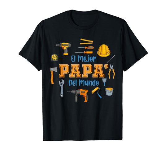 Fathers Day T-shirts in Spanish El Mejor Papa del Mundo T-Shirt