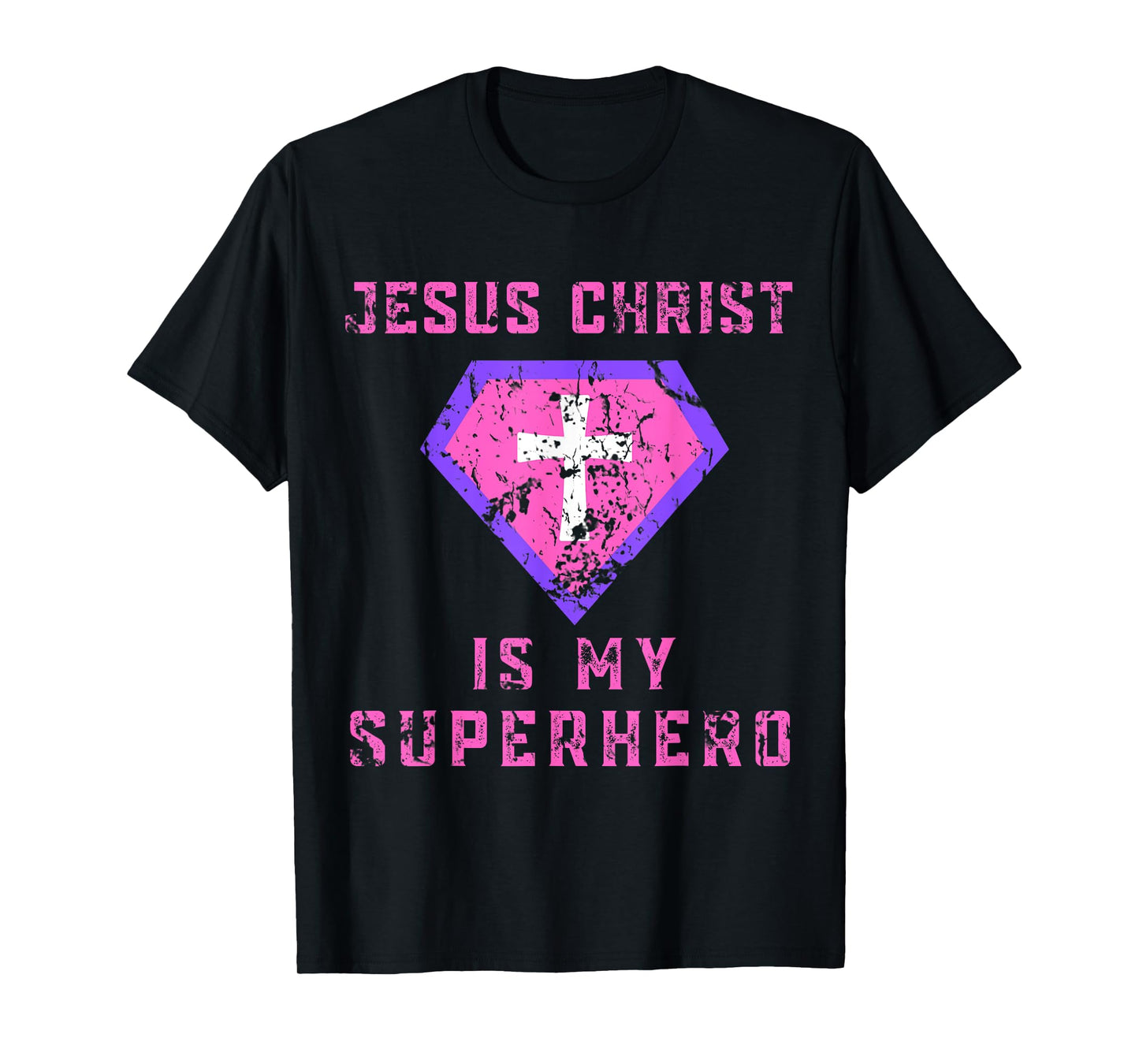 Jesus Christ Is My Superhero Jesus Kids Toddler Girls 5T 4T T-Shirt