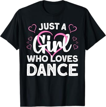 Cool Dance Art For Women Teen Girl Jazz Dancing Class Dancer T-Shirt