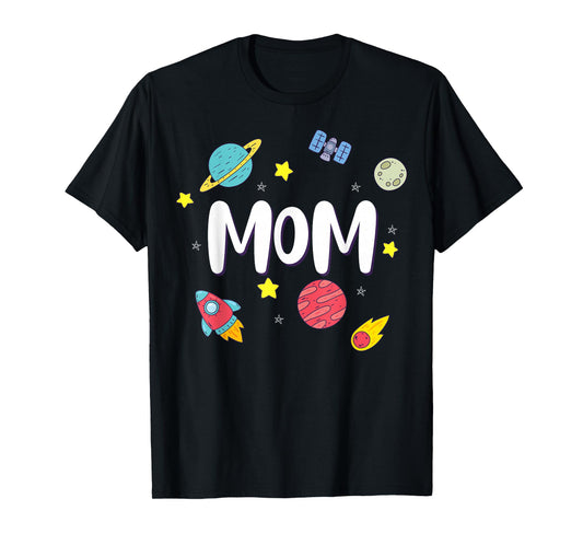 Mom Outer Space Galaxy Birthday T-Shirt