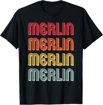 MERLIN Gift Name Personalized Funny Retro Vintage Birthday T-Shirt