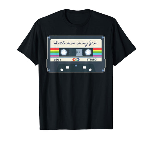 Autism Awareness Inclusion is My Jam SPED Teacher Cassette T-Shirt