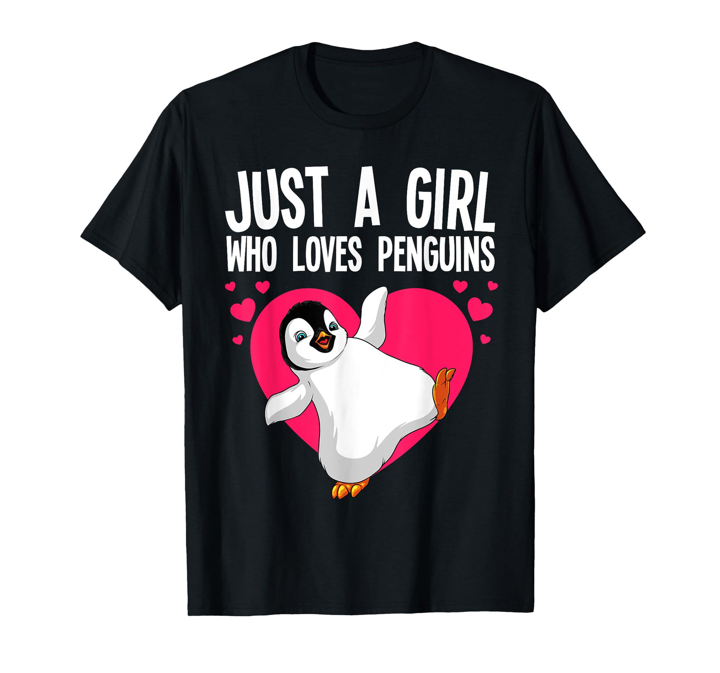 Funny Penguin Design For Women Girls Kids Aquatic Bird Lover T-Shirt