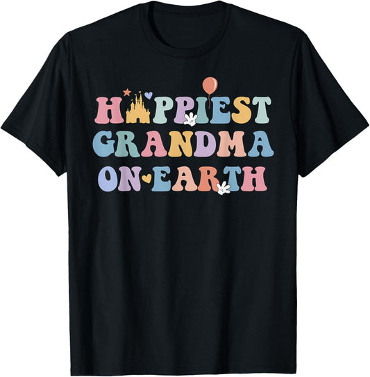 Happiest Grandma On Earth Mother's Day, Matching Family Trip T-Shirt