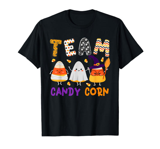 Team Candy Corn Halloween Candy Corns As Witch Boo Mummy T-Shirt