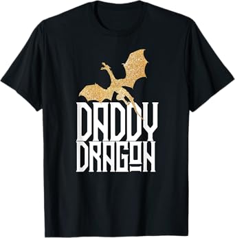 Daddy Dragon Christmas Shirt Matching Family Dad Husband T-Shirt