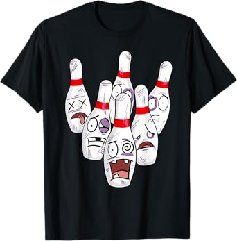 Funny Bowling Pins Novelty | Cute Bowler Gift For Men Women T-Shirt
