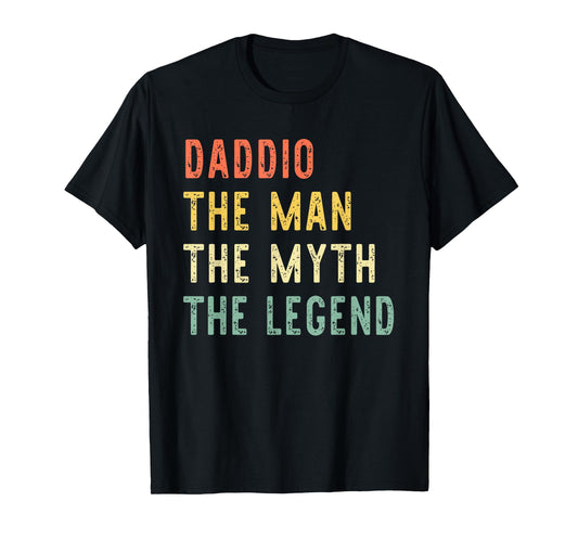 Daddio The Man The Myth The Legend Retro Vintage T-Shirt