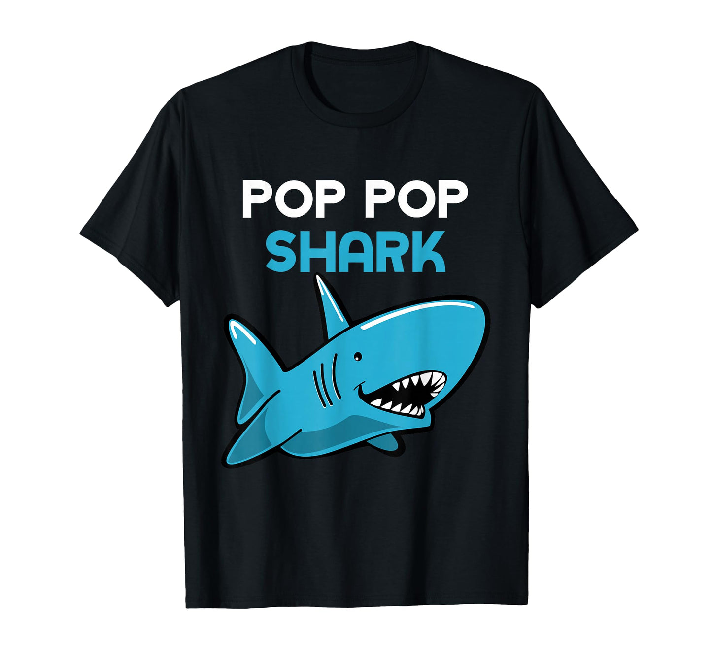 Pop-Pop Shark Funny Family Grandpa PopPop T-Shirt