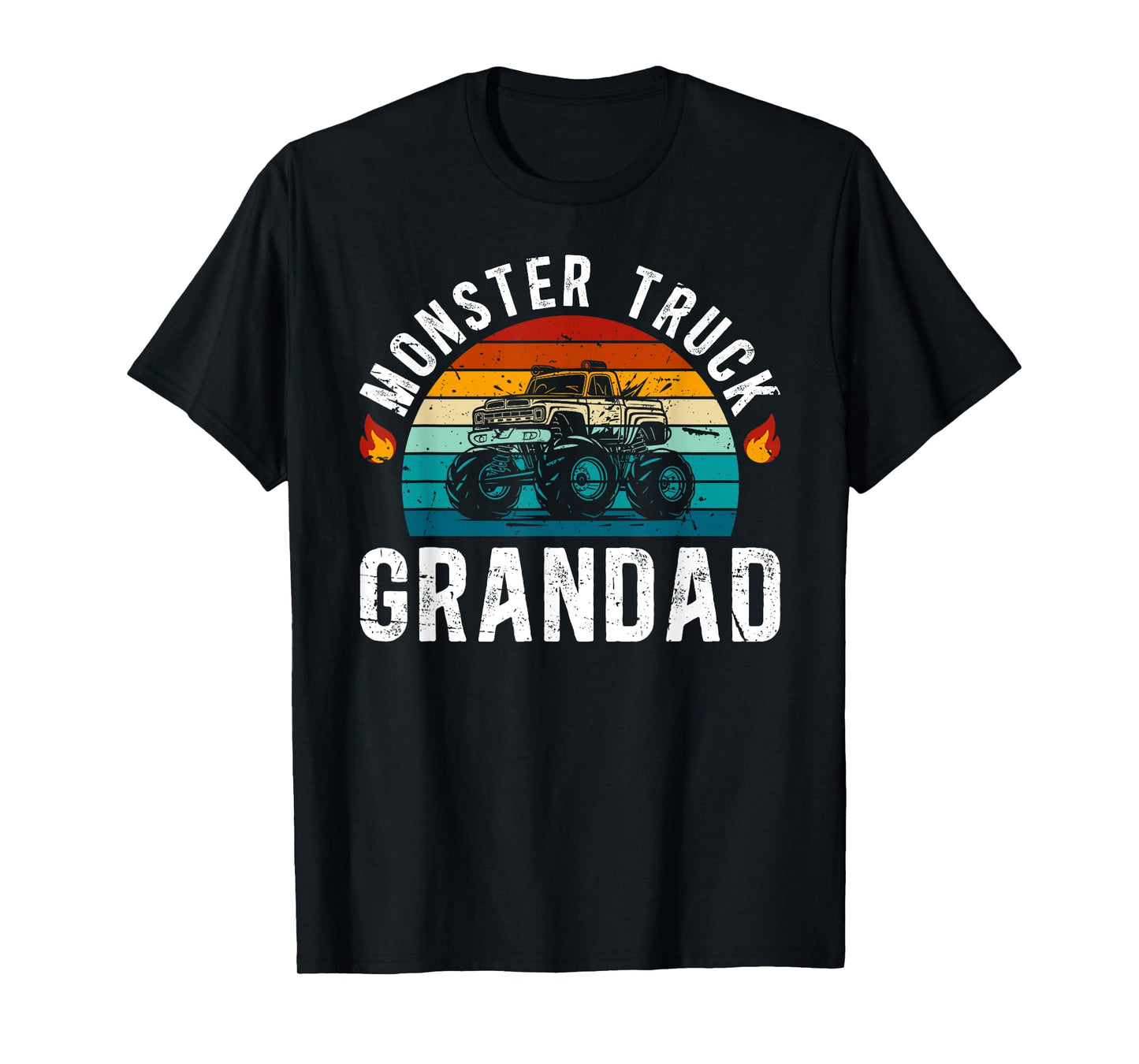 Monster Truck Grandad Retro Monster Truck Grandad Grandpa T-Shirt