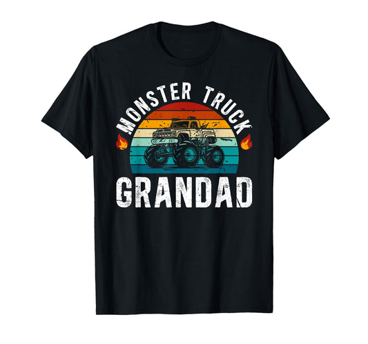 Monster Truck Grandad Retro Monster Truck Grandad Grandpa T-Shirt
