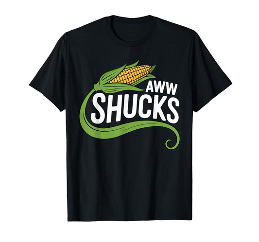 Aww Shucks Funny Corn Pun Corn On The Cob T-Shirt