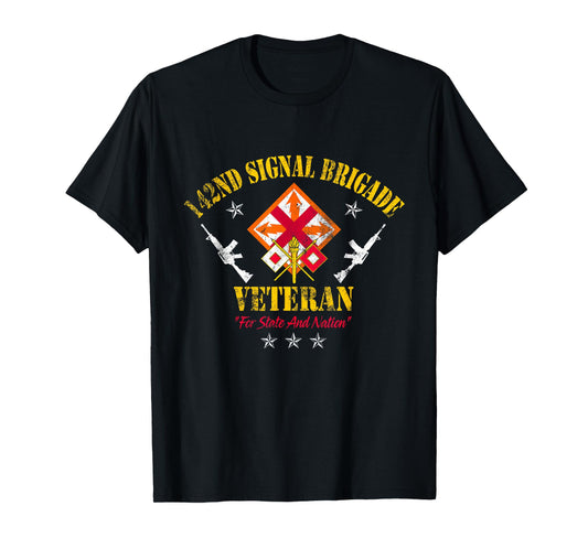 142nd Signal Brigade Veteran Military Vintage Veterans Day T-Shirt